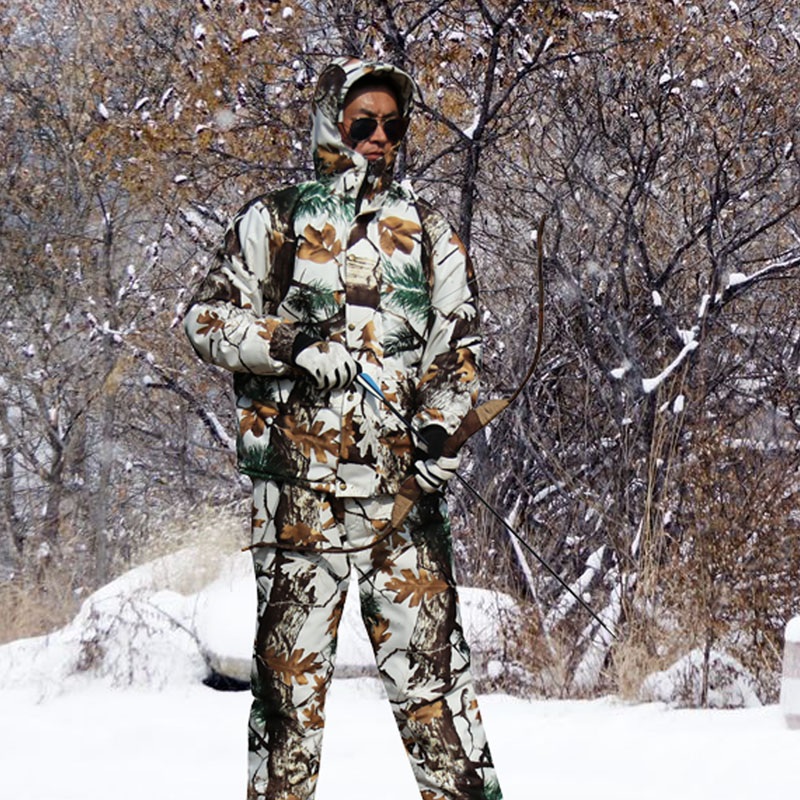 Winter Clothing Material - Winter Waterproof Warm Fleece Hunting Camouflage