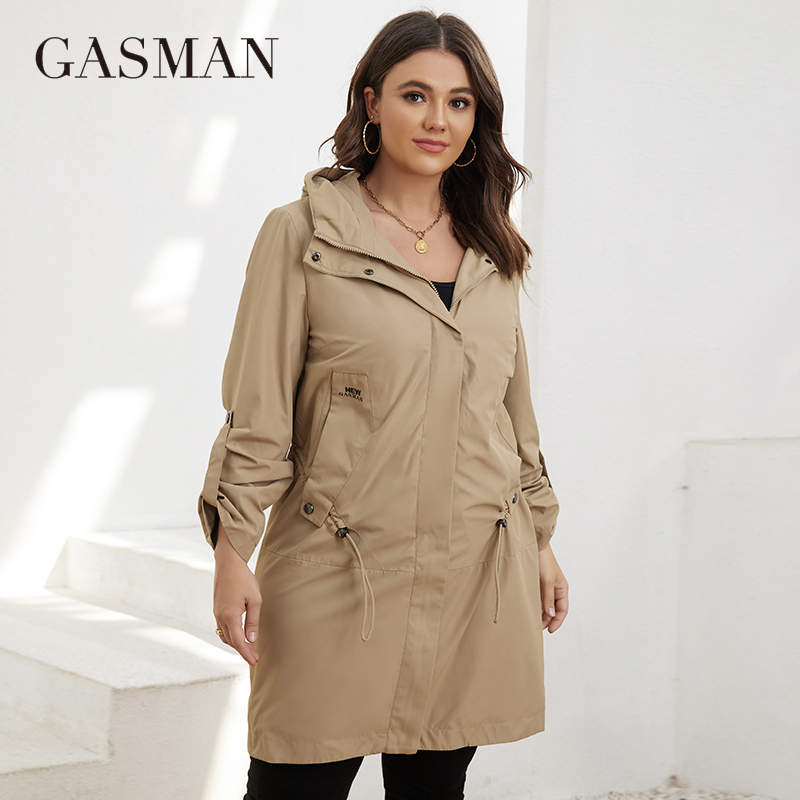Winter Clothing Pk - GASMAN Autumn Trench Coat Plus Size