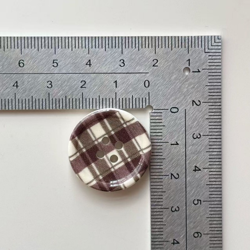 10pcs Colored Plaid Round Butt - Winter Clothing Material 评论和价格