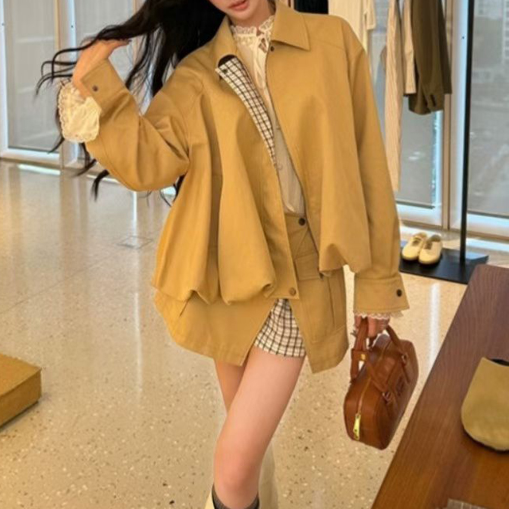 TWOTWINSTYLE Khakl Spliced Poc - Winter Clothing Pk 评论和价格