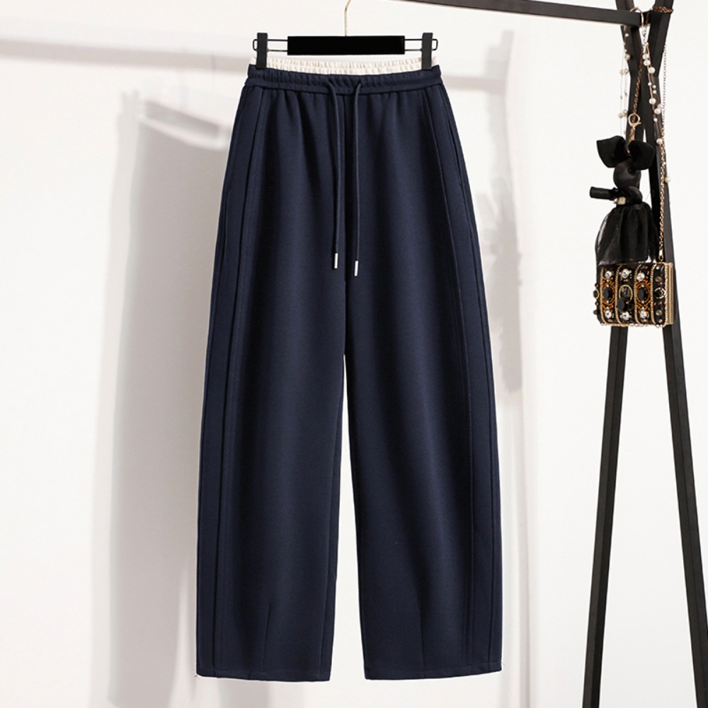 Casual High Waist Spliced Stra - Winter Clothing Korean 评论和价格