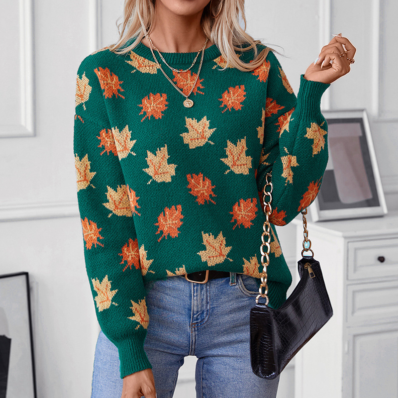 Autumn Winter Sweater Maple Le - Winter Clothing Europe 评论和价格