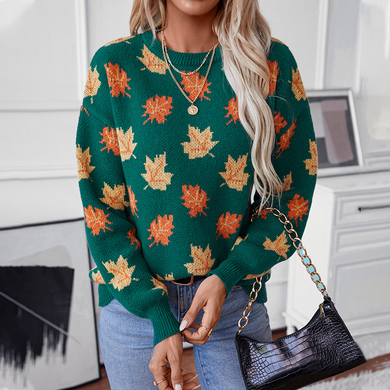 Autumn Winter Sweater Maple Le - Winter Clothing Europe 评论和价格