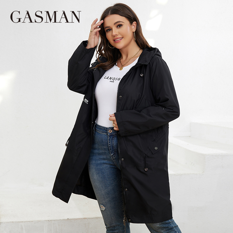 GASMAN Autumn  Trench Coat Plu - Winter Clothing Pk 评论和价格