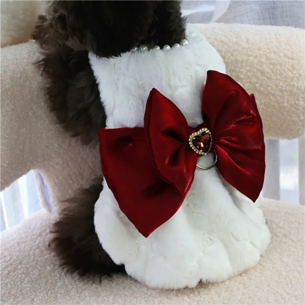 Pet Rabbit Fur Dress Clothes C - Winter Clothing Material 评论和价格