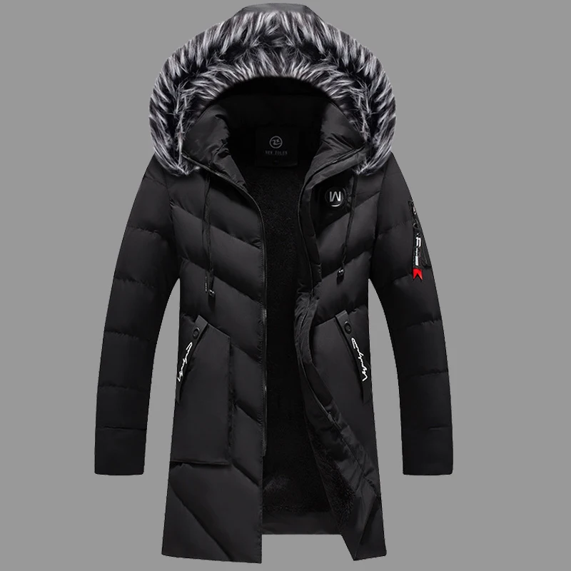 Male Solid Cotton Outwear Coat - Winter Clothing Brands 评论和价格