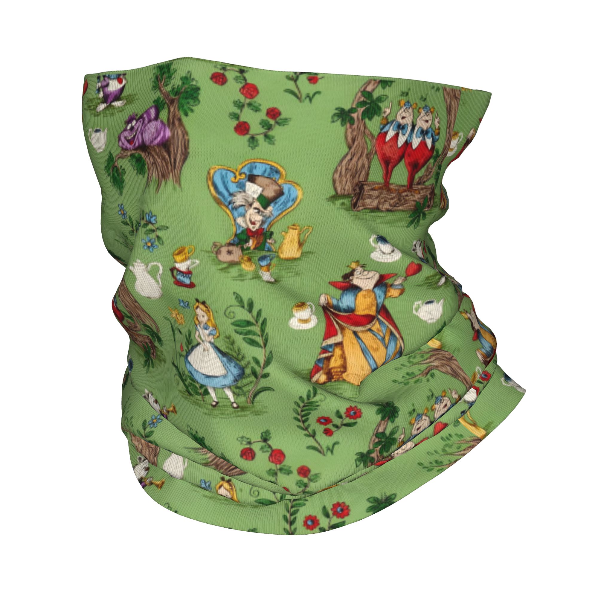 Custom A-Alice in W-Wonderland - Neck Gaiter Fleece 评论和价格