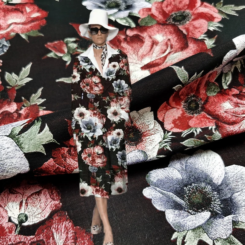 Embossed Jacquard Brocade Fabr - Winter Clothing Material 评论和价格